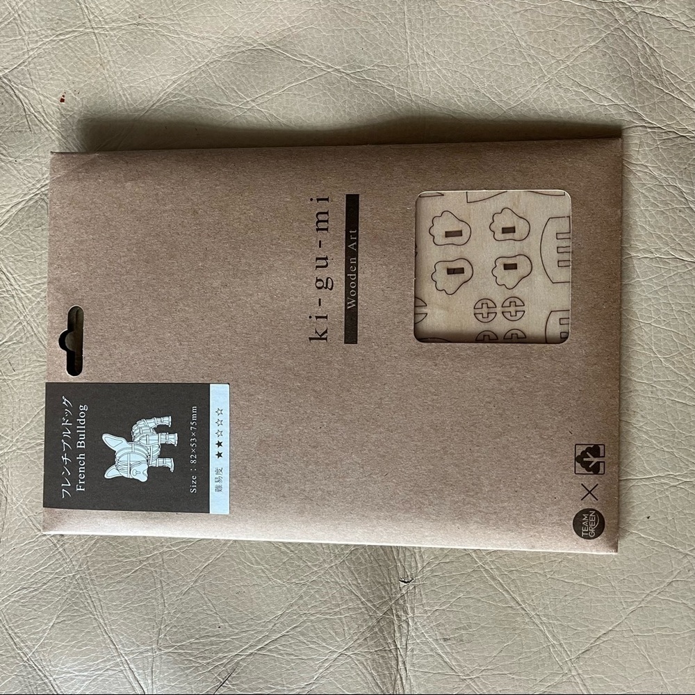 NEW FRENCH BULLDOG KIGUMI Wooden Art Puzzle Japan